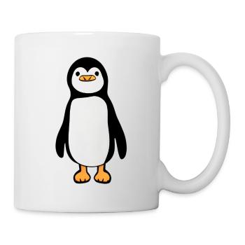 Ein kleiner Pinguin, süß und friedvoll - Tasse - Weiß - Rechts