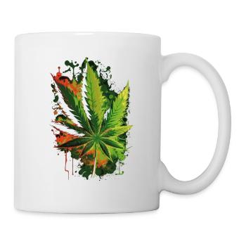 illustration of marijuana - Mug - white - Right