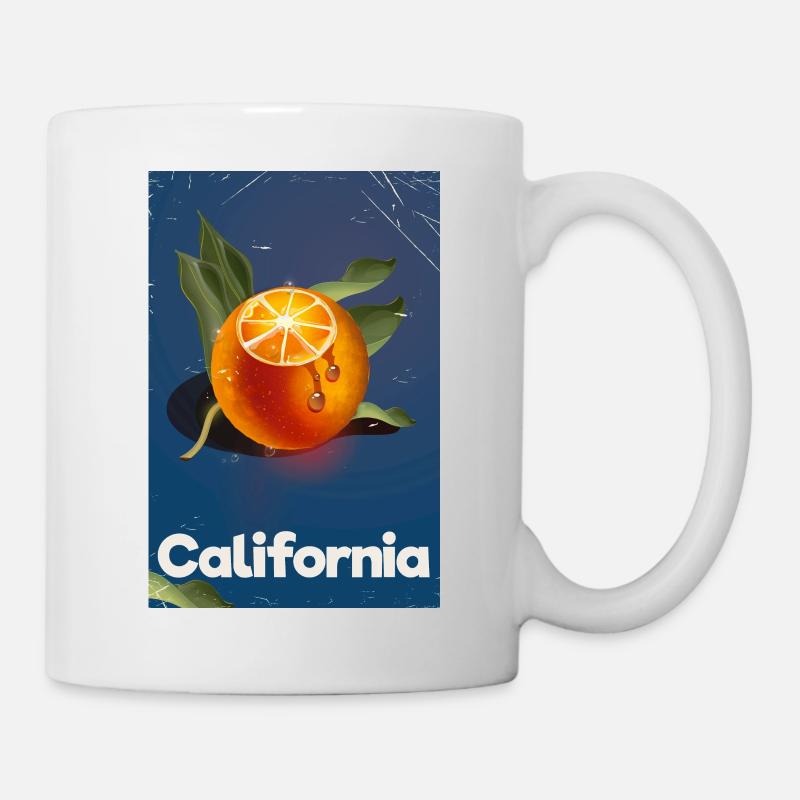 California Oranges travel poster - Mug - white