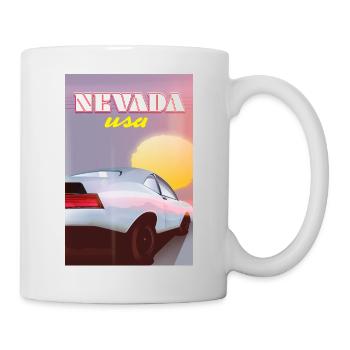 Nevada USA Oldtimer - Tasse - Weiß - Rechts