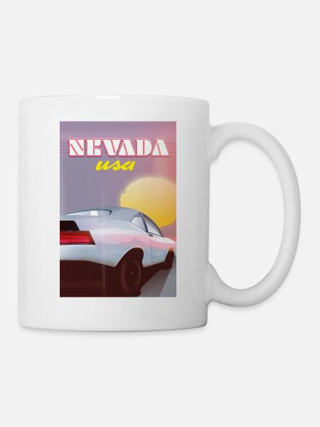 Nevada USA classic car - Mug - white