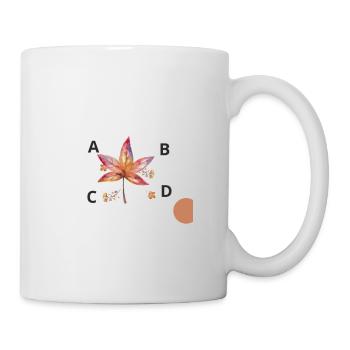Les quatre première lettres Alphabétique - Mug blanc - blanc - Droite