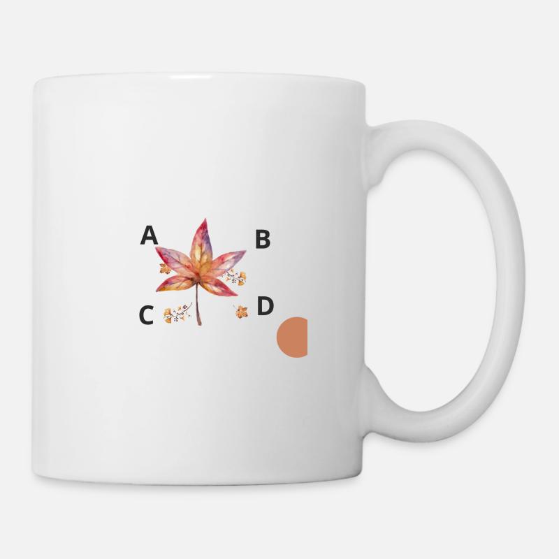 Les quatre première lettres Alphabétique - Mug blanc - blanc