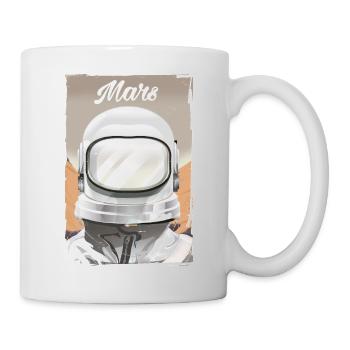 Mars Explorer Astronaut - Tasse - Weiß - Rechts