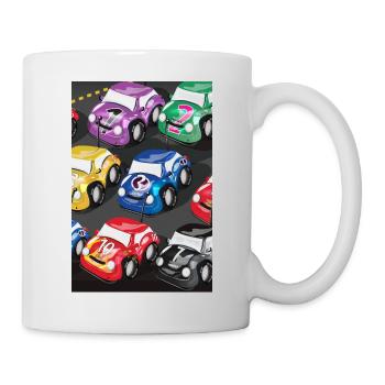 Voitures de course radiocommandées mignonnes - Mug blanc - blanc - Droite