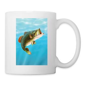Koi-Karpfen - Tasse - Weiß - Rechts
