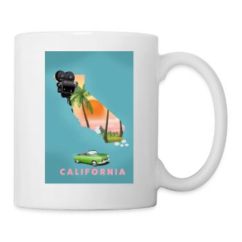 Carte de voyage California Movies - Mug blanc - blanc - Droite
