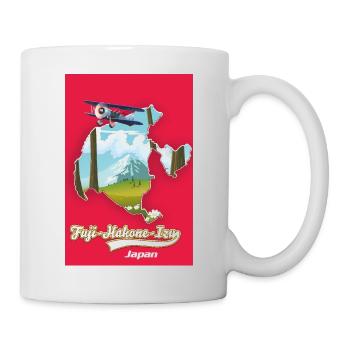 Fuji hakone izu national park - Mug - white - Right