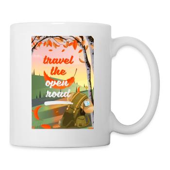 Parcourez la route ouverte - Mug blanc - blanc - Droite