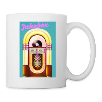 1950er Jukebox - Tasse - Weiß - Rechts