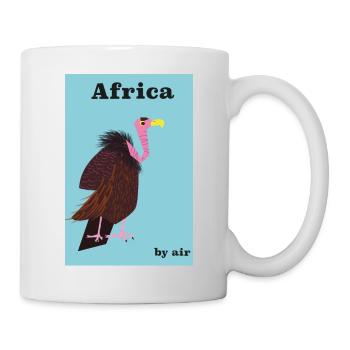 Africa By Air travel poster - Mug - white - Right