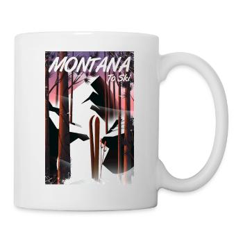 Montana Zum Skifahren - Tasse - Weiß - Rechts