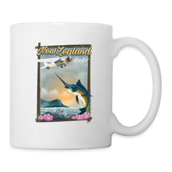 Neuseeland Reiseplakat - Tasse - Weiß - Rechts