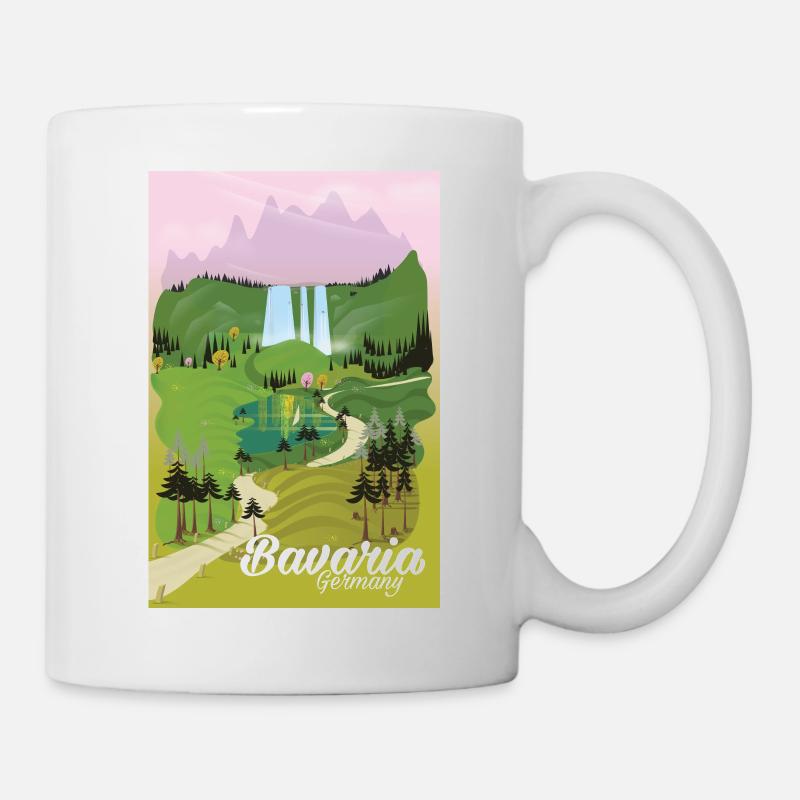 Braveria Germany travel poster - Mug - white