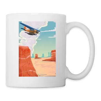 Dessin animé Grand Canyon - Mug blanc - blanc - Droite