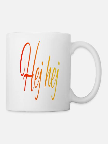 Hej hej - Say hello in Swedish - Mug blanc - blanc