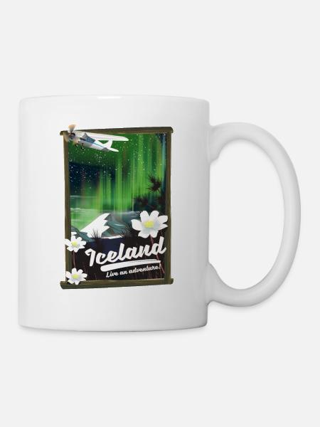 L’Islande vit une aventure - Mug blanc - blanc