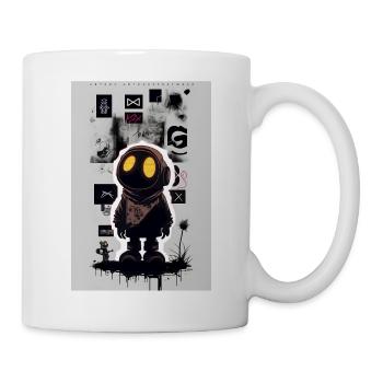 Robot by ART8NS - Art ON Streetwear - Tasse - Weiß - Rechts