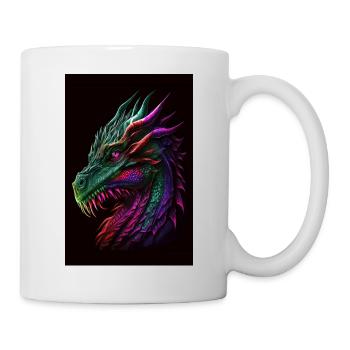 Dragon green trend - Mug - white - Right