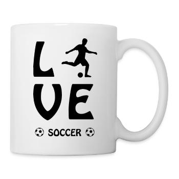 Fußball Football - Mug blanc - blanc - Droite