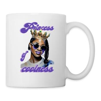 Princess of coolness Frau - Tasse - Weiß - Rechts