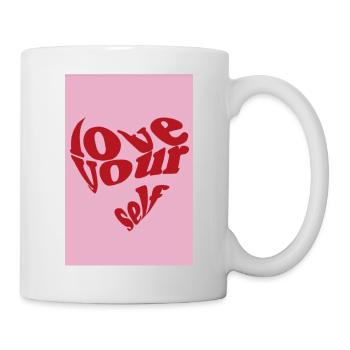 love yourself - Tasse - Weiß - Rechts