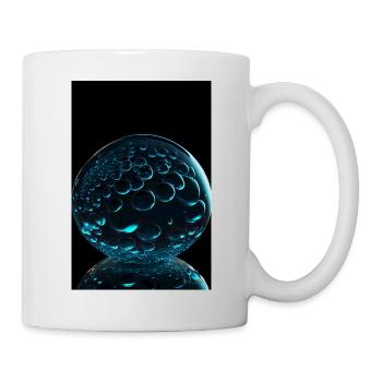 Blasen in einer Blase cyan 2 - Tasse - Weiß - Rechts