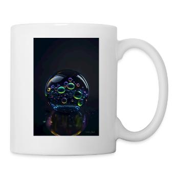 Blasen in einer Blase regenbogen 1 - Tasse - Weiß - Rechts