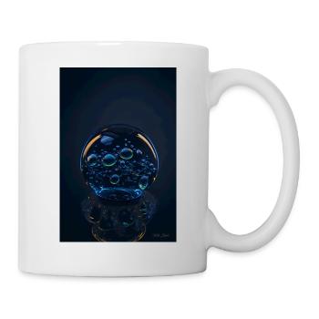 Blasen in einer Blase blau 1 - Tasse - Weiß - Rechts