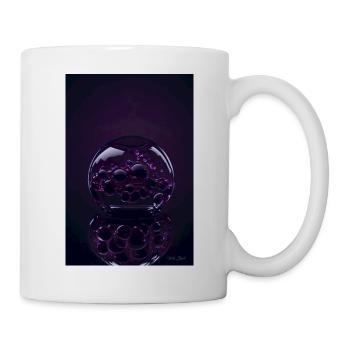Blasen in einer Blase magenta 1 - Tasse - Weiß - Rechts