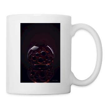 Blasen in einer Blase rot 1 - Tasse - Weiß - Rechts