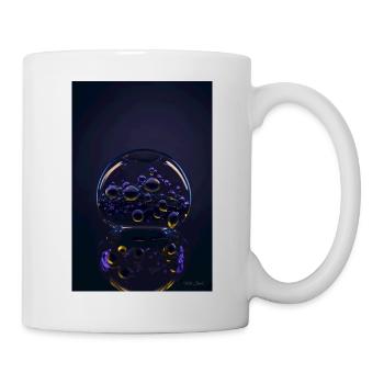 Bulles dans une bulle violette 1 - Mug blanc - blanc - Droite