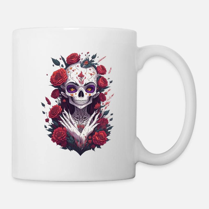 La Catrina 6 - Tasse - Weiß