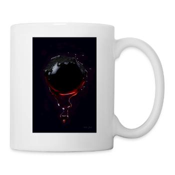 Tropfen magma 1 - Tasse - Weiß - Rechts