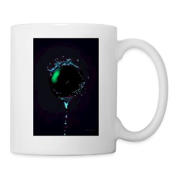 Tropfen neon 1 - Tasse - Weiß - Rechts