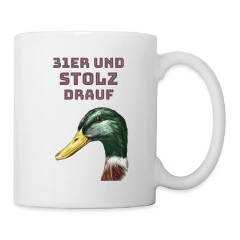 31er und stolz drauf - Tasse - Weiß - Rechts
