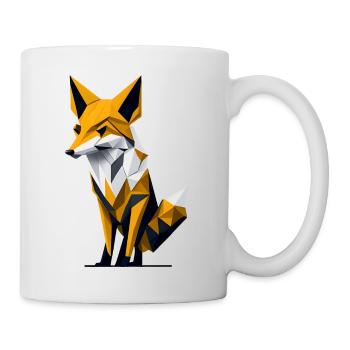 Polygon-Fuchs - Tasse - Weiß - Rechts