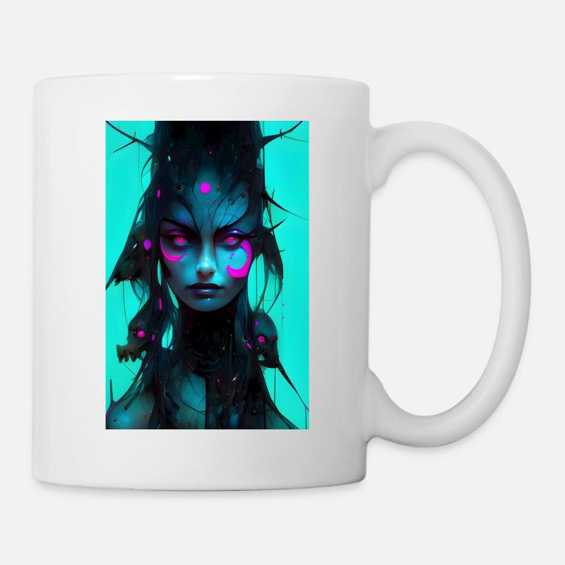 izup2u Abstract Anime Girl - Mug - white