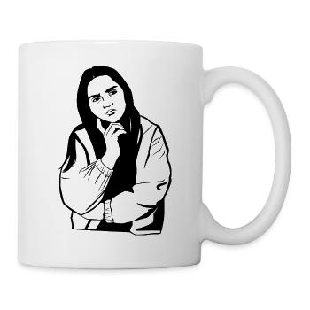 Rebel Think Puberty Fille Protection du climat - Mug blanc - blanc - Droite