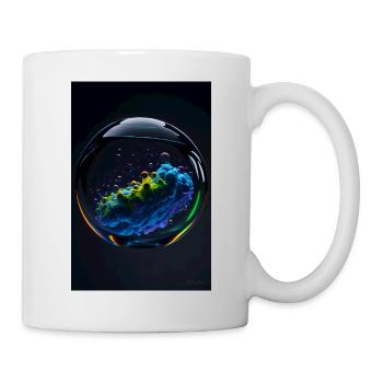 Wolken in einer Blase regenbogen 2 - Tasse - Weiß - Rechts
