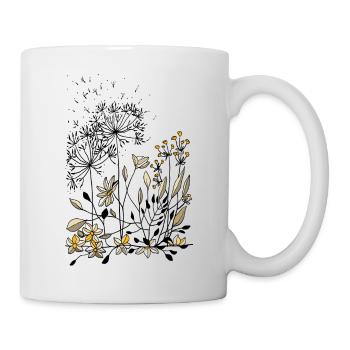 Fleur - Mug blanc - blanc - Droite