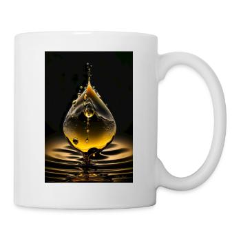Drops yellow 2 - Mug - white - Right