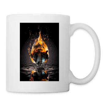 Largage du feu 4 - Mug blanc - blanc - Droite