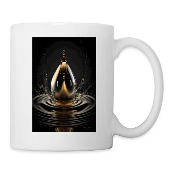 Déposer chrome 2 - Mug blanc - blanc - Droite