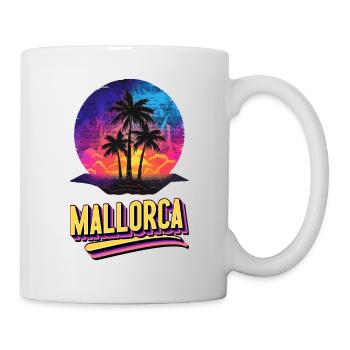 Majorque Espagne Île d’été Palmiers Beach Party - Mug blanc - blanc - Droite