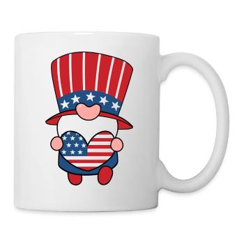 amerikanischer Zwerg - Tasse - Weiß - Rechts