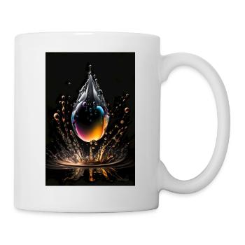 Tropfen plasma 3 - Tasse - Weiß - Rechts