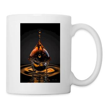 Gouttes magma 4 - Mug blanc - blanc - Droite