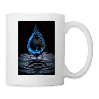 Drops blue 2 - Mug - white - Right