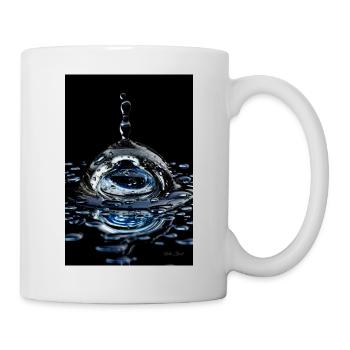 Tropfen chrome 4 - Tasse - Weiß - Rechts